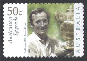 Stamp, Laver With Trophy, Australia,  , Famous People, Tennis