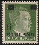 Overprint KURLAND Over Hitler