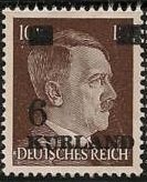 Overprint KURLAND Over Hitler