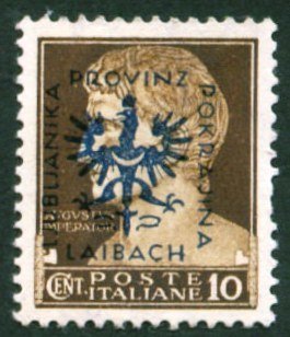 Italian Overprints - "Provinz / Laibach / Ljubljanska / Pokr