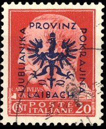 Italian Overprints - "Provinz / Laibach / Ljubljanska / Pokr