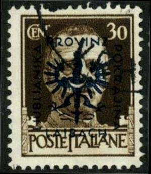 Italian Overprints - "Provinz / Laibach / Ljubljanska / Pokr