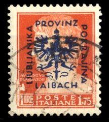 Italian Overprints - "Provinz / Laibach / Ljubljanska / Pokr