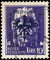 Italian Overprints - "Provinz / Laibach / Ljubljanska / Pokr