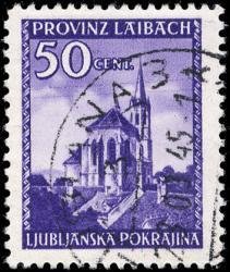 Stamp, Landscapes, Germany, Occupations in the Years 1939-1945,  