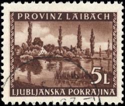 Stamp, Landscapes, Germany, Occupations in the Years 1939-1945,  