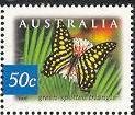 Green-spotted Triangle (Graphium agamemnon ligatum) 