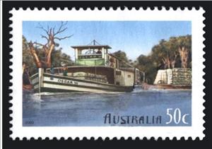 Stamp, Oscar W (paddle steamer), Australia,  
