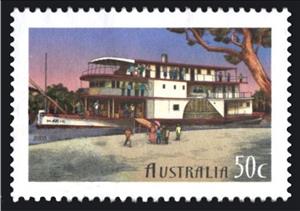Stamp, Marion (paddle steamer), Australia,  