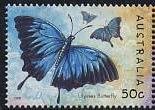 Stamp, Mountain Swallowtail (Papilio ulysses ssp. joesa), Australia,  , Butterflies