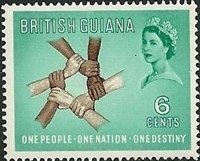 Stamp, Clasped Hands, Guyana,  , Hands