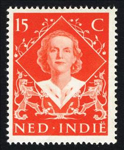Stamp, Queen Juliana, Netherlands East Indies,  , Heads of State, Queens