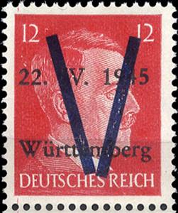 Stamp, Print on Hitler edition, Germany, Local Post,  