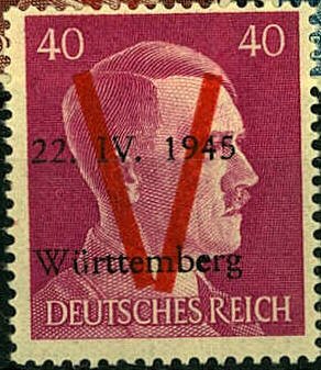 Stamp, Print on Hitler edition, Germany, Local Post,  