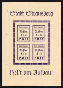 Souvenir Sheet, Wiederaufbau, Germany, Local Post,  