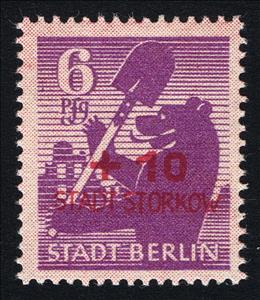 Stamp, Overprint on "Berlin" edition, Germany, Local Post,  