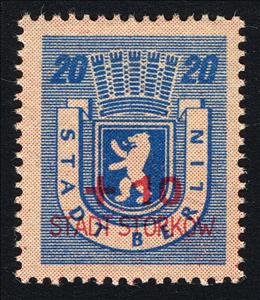 Stamp, Overprint on "Berlin" edition, Germany, Local Post,  