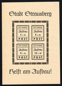 Souvenir Sheet, Wiederaufbau, Germany, Local Post,  