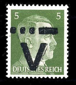 Stamp, Print on Hitler edition, Germany, Local Post,  
