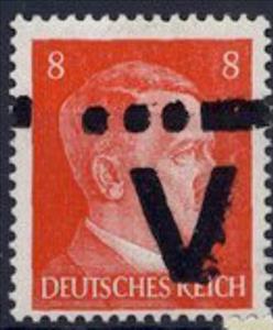 Stamp, Print on Hitler edition, Germany, Local Post,  