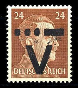 Stamp, Print on Hitler edition, Germany, Local Post,  