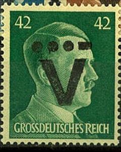 Stamp, Print on Hitler edition, Germany, Local Post,  