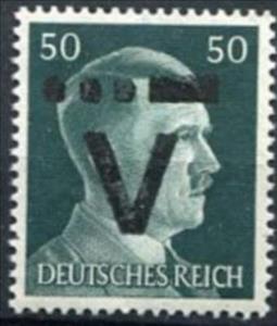 Stamp, Print on Hitler edition, Germany, Local Post,  