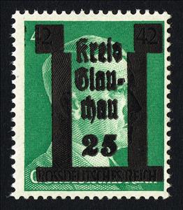 Stamp, Glachau, Germany, Local Post,  
