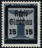 Stamp, print on Nazi-official stamp, Germany, Local Post,  