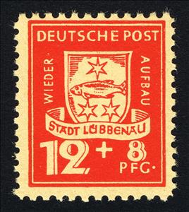 Stamp, Lübbenau, Germany, Local Post,  