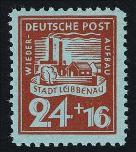 Stamp, Lübbenau, Germany, Local Post,  