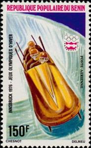 Stamp, Four-man Bob, Benin,  , Olympic Games