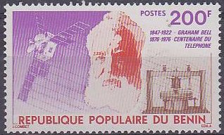 Stamp, Alexander Graham Bell, Benin,  