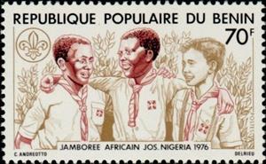 Stamp, Boy-scouts/Differant Races, Benin,  , Scouting