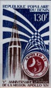 Stamp, Saturn-Missile, Benin,  