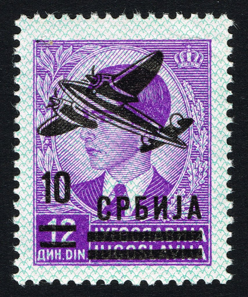 Airplane over face
