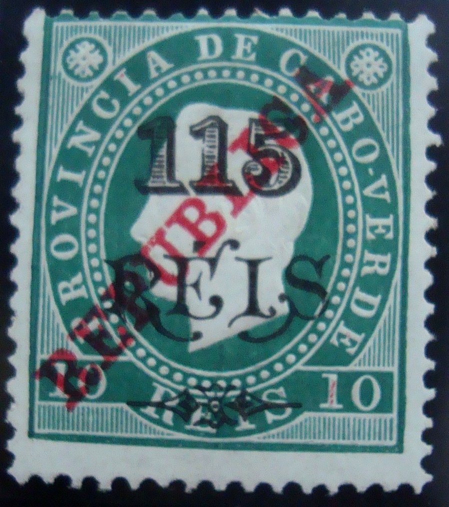 Kings D. Luís I and D. Carlos I, with surcharge «REPUBLICA»