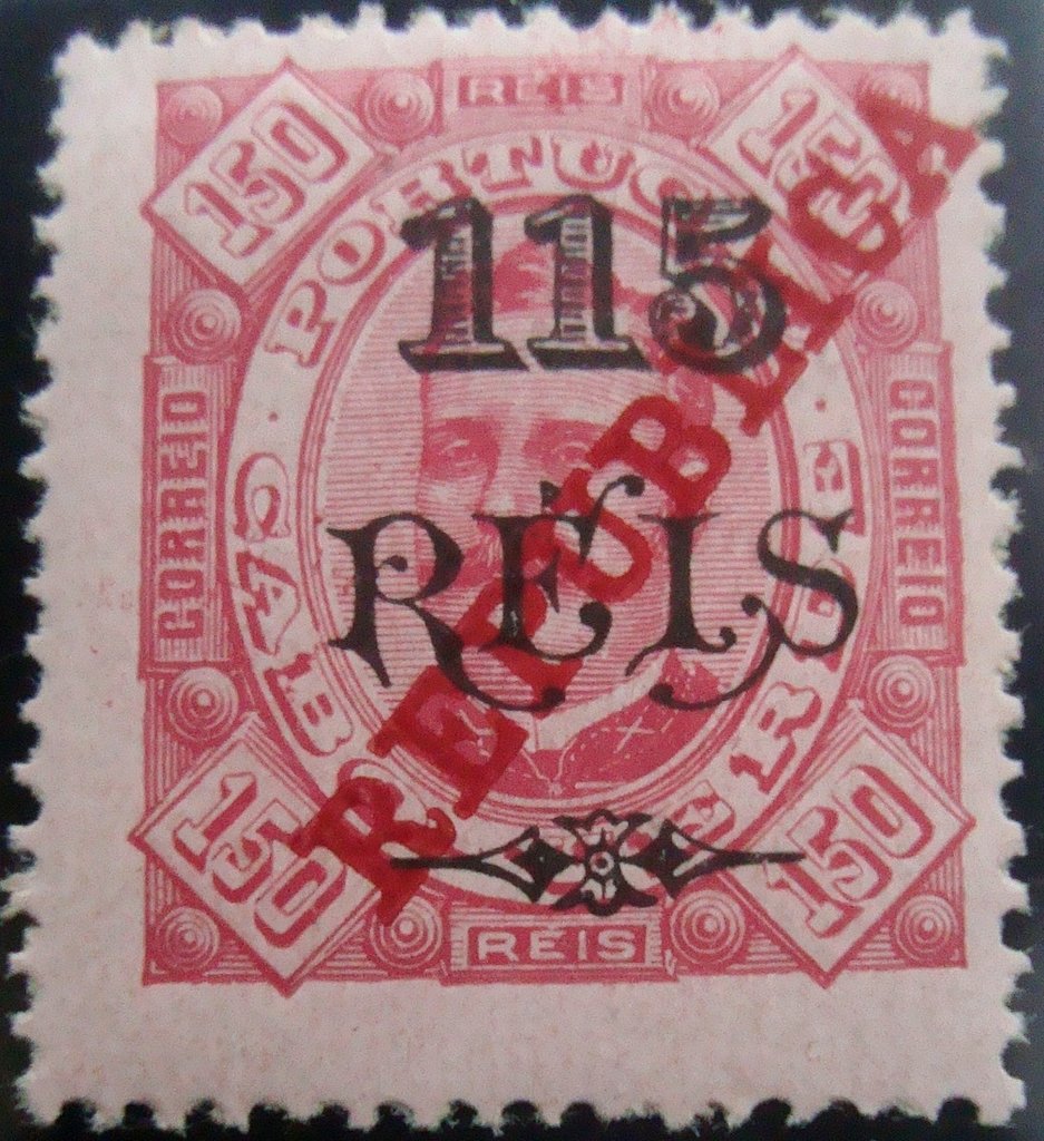 Kings D. Luís I and D. Carlos I, with surcharge «REPUBLICA»