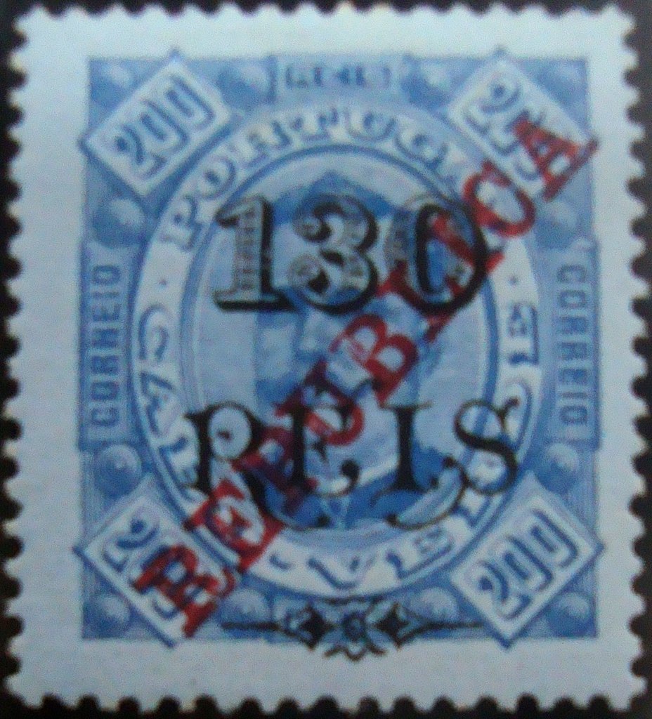 Kings D. Luís I and D. Carlos I, with surcharge «REPUBLICA»