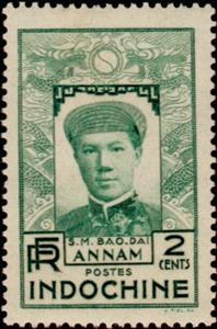 Stamp, Bảo Đại (1913-1997), French Indochina,  , Emperors