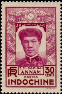 Stamp, Bảo Đại (1913-1997), French Indochina,  , Emperors