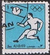 Stamp, Olympic Games, Ajman,  , Olympic Games, Football (Soccer)