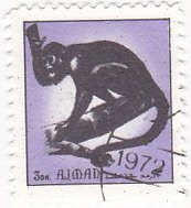 Stamp, Mammals, Ajman,  , Animals (Fauna)