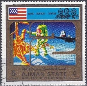 Stamp, Apollo 12, Ajman,  