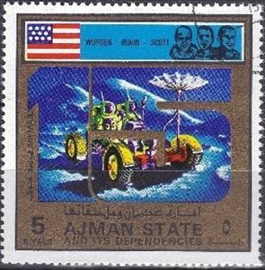 Stamp, Apollo 15, Ajman,  