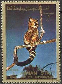 Stamp, Animal, Ajman,  , Animals (Fauna)