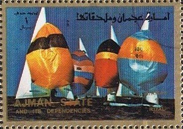 Stamp, Sailing, Ajman,  , Olympic Games
