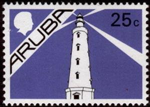 Stamp, Noordwestpunt Lighthouse (California Lighthouse), Aruba,  , Lighthouses
