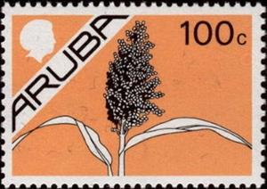 Stamp, Grain, Aruba,  