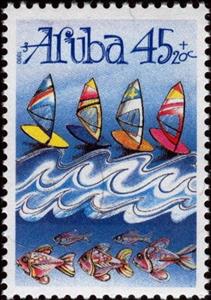 Stamp, Wind, surfboards, Aruba,  